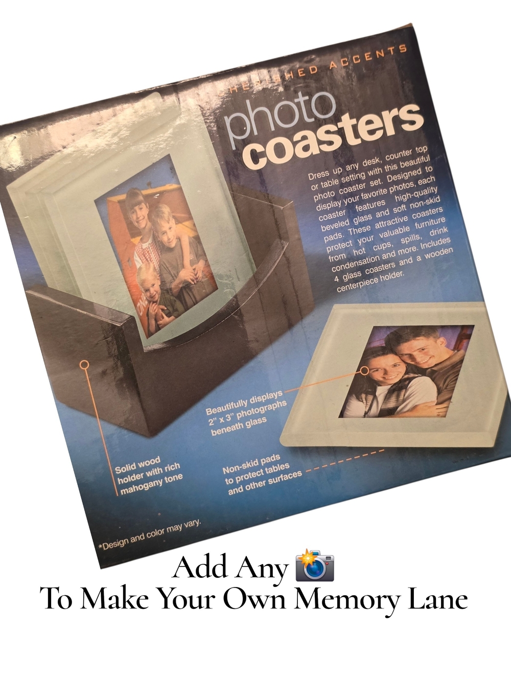 Photo Coaster Set Of Four With Holder Nib Unopened